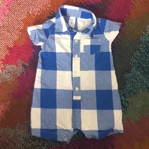 9 month Carter’s plaid romper